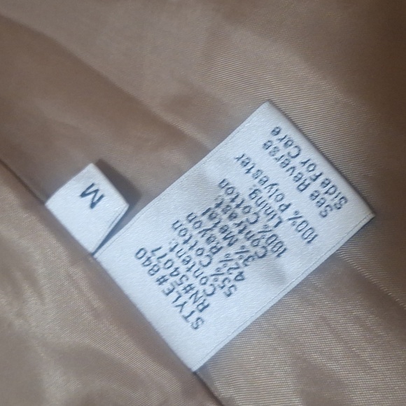 CAbi Treasure Hunter Steampunk Jacket Trench Coat Beige Cotton Blend SZ M - Picture 14 of 14